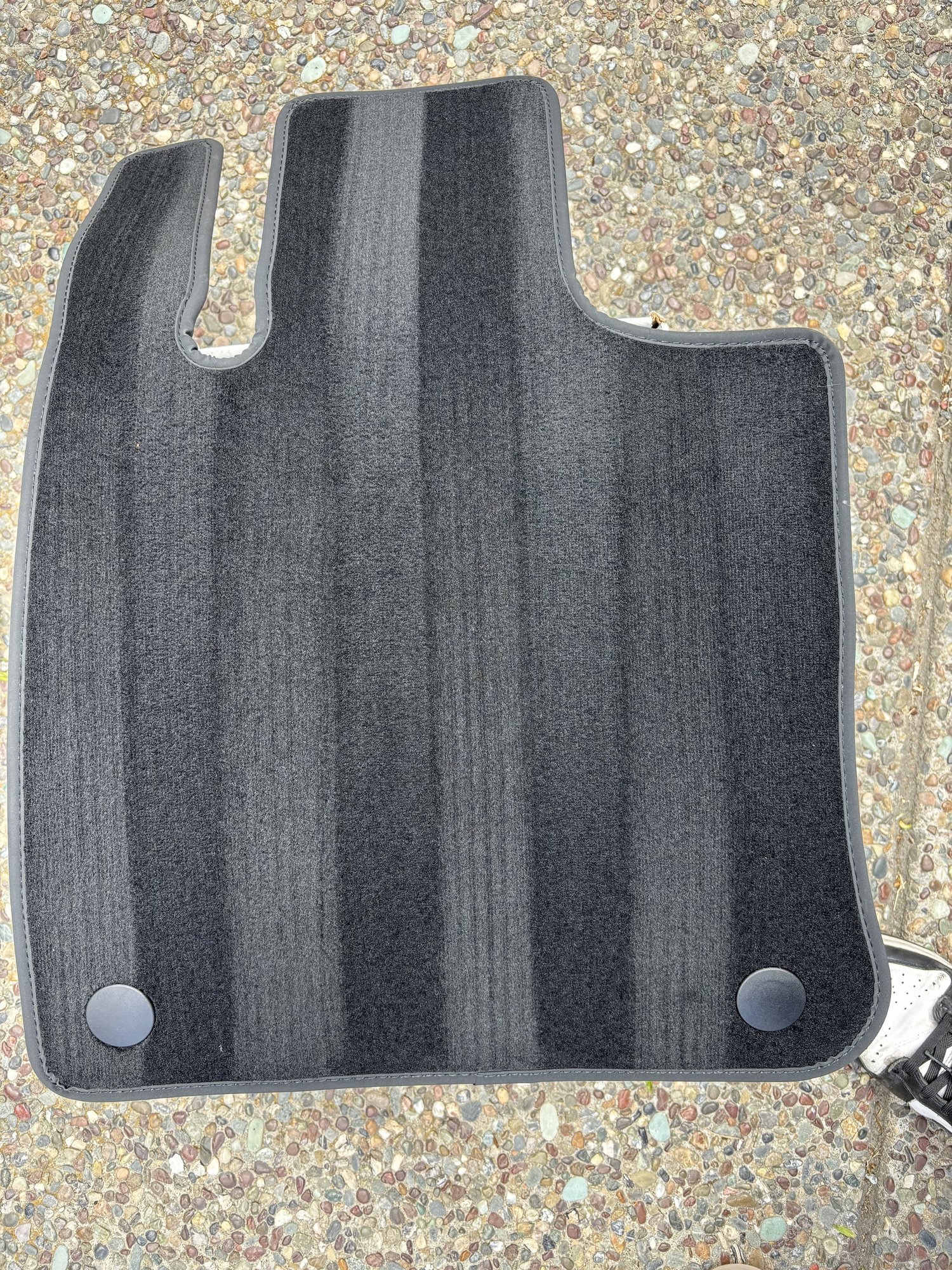 Floor mat restoration — after detailing