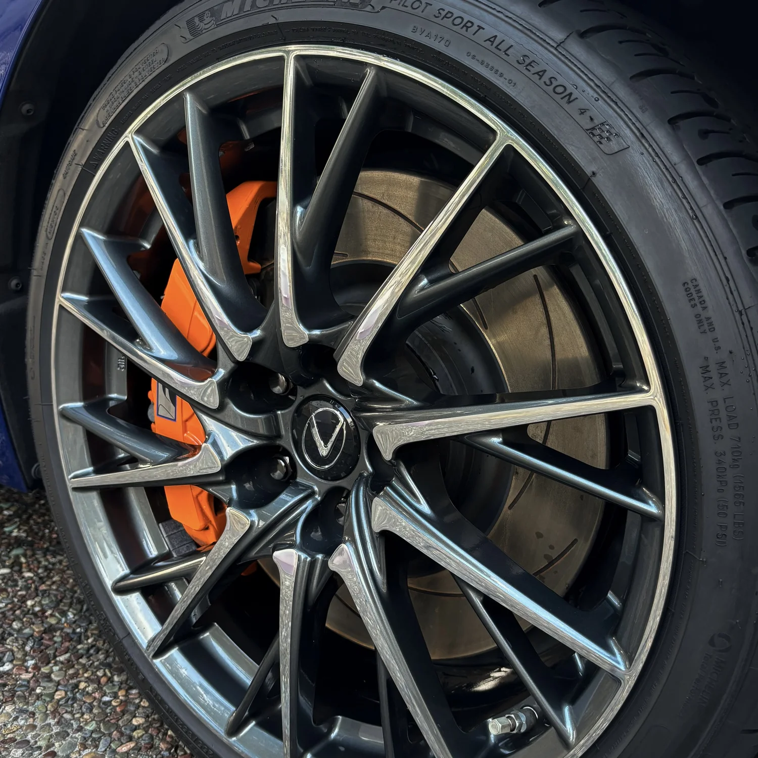 Bronze forged wheels — Wheel & tire detail